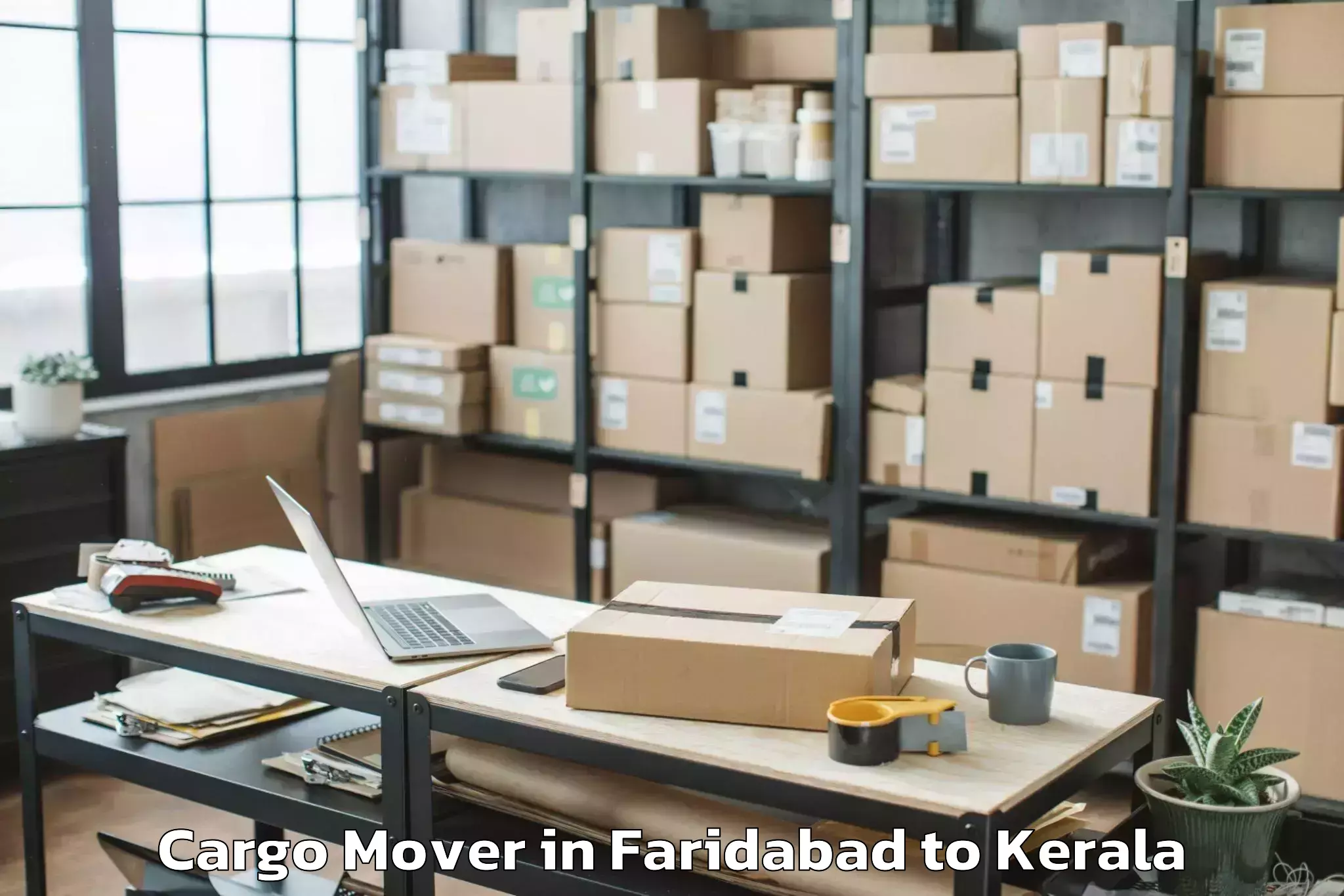 Book Faridabad to Nenmara Cargo Mover Online